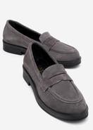 Forever & Always Shoes Bree Platform Penny Leather Loafer