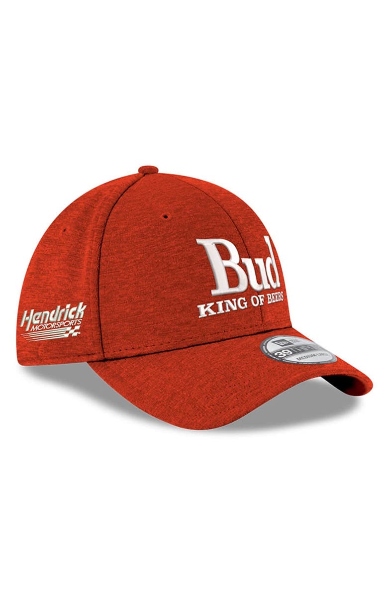 New Era Men's New Era Scarlet Ken Schrader Bud King of Beers 39THIRTY Flex Hat, Alternate, color, Scarlet