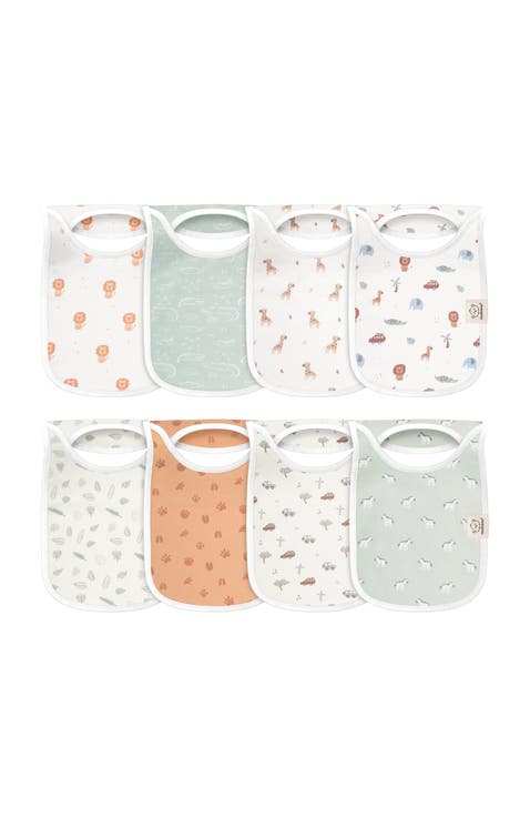 8-Pack Hallo Drool Bibs