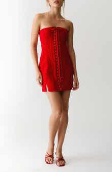 NASTY GAL Strapless Corset Minidress