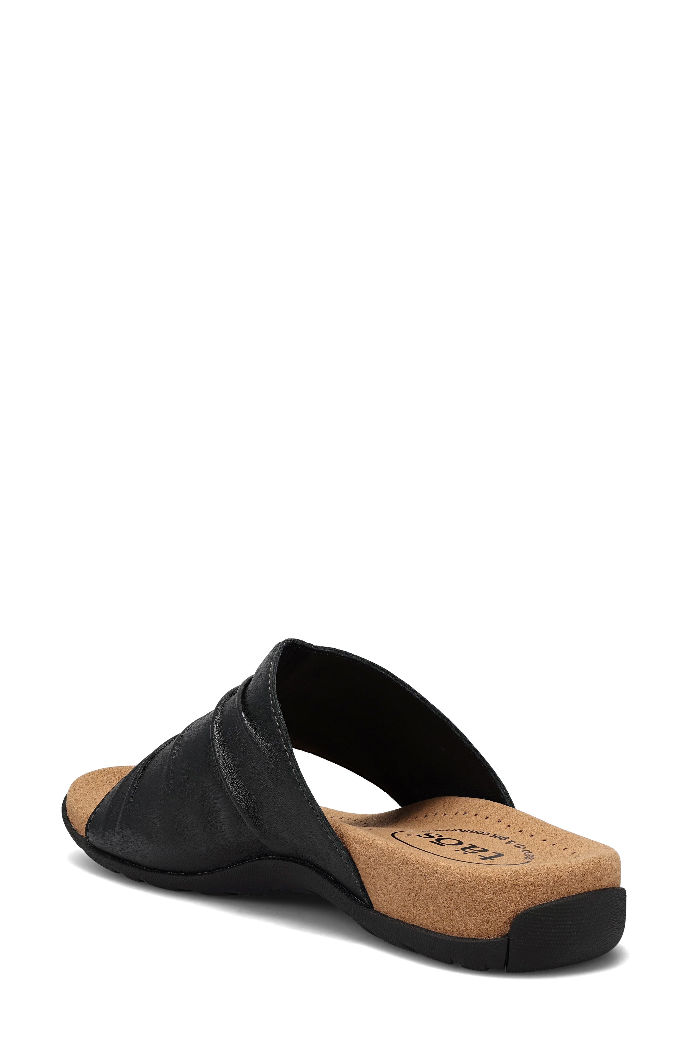 Taos Gift 2 Sandal, Alternate, color, Black Leather