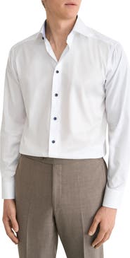 Eton Slim Fit Twill Dress Shirt