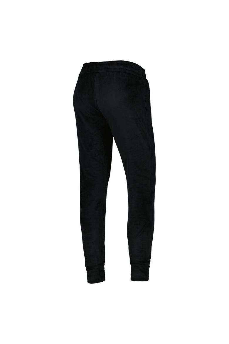 Women's Concepts Sport Black Atlanta United FC Intermission Velour Cuffed Pants, Alternate, color, Black