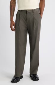 Open Edit Pleated Tapered Pants