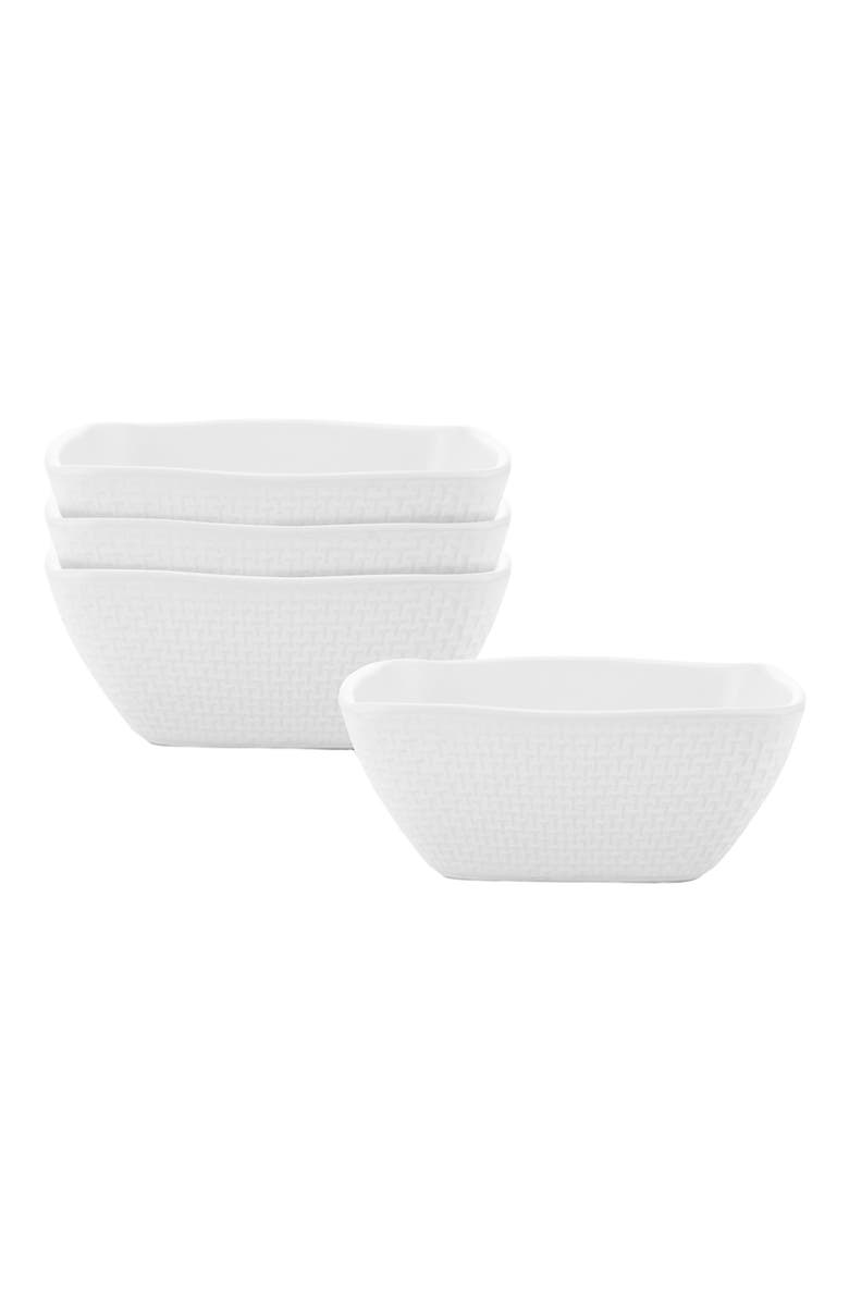 Stone Lain Olivia Stoneware 4-Piece Bowl Set, Main, color, White