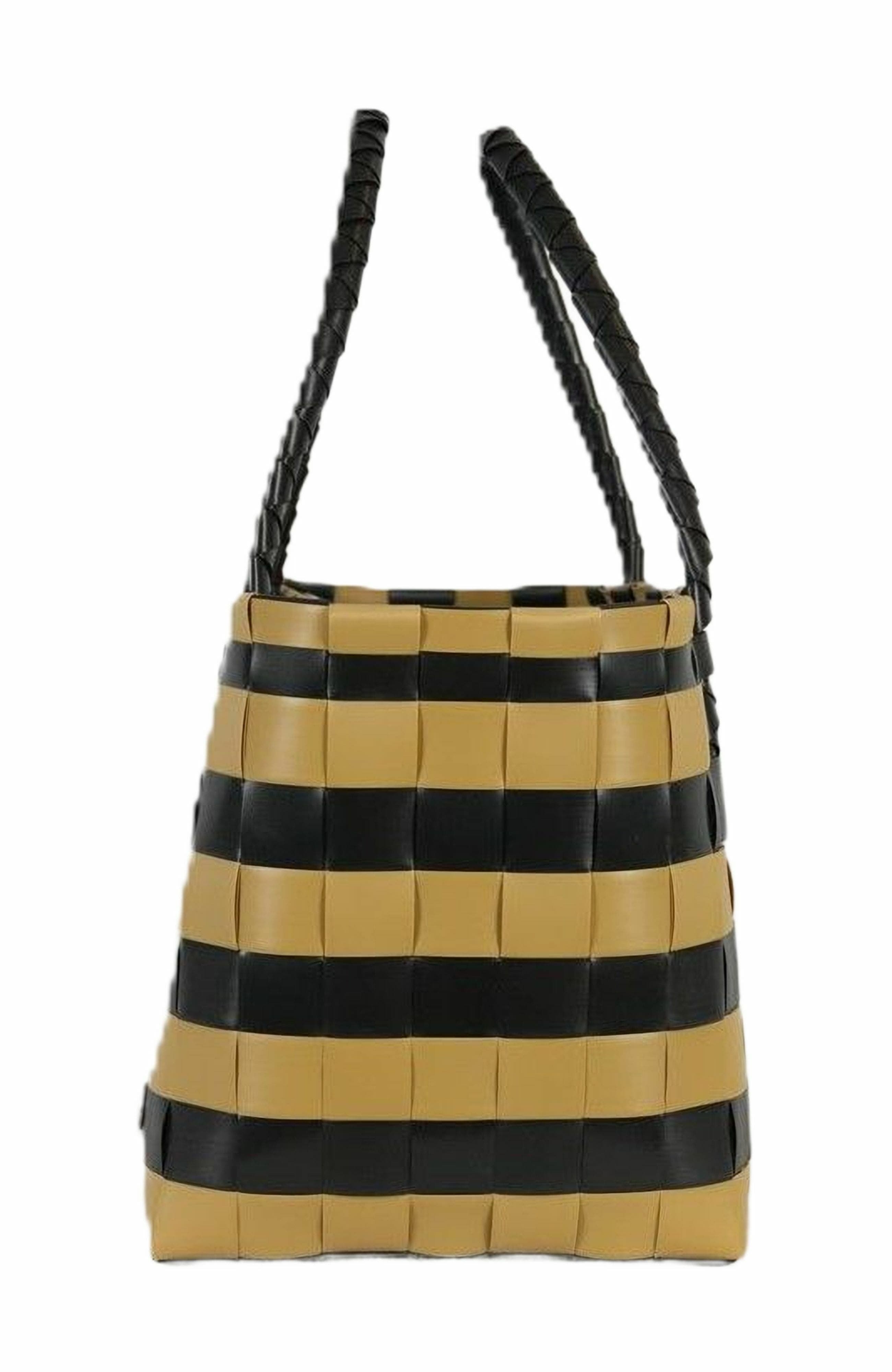 Handed By Paris Spirit Recycled Tote Bags, Alternate, color, Black/Camel
