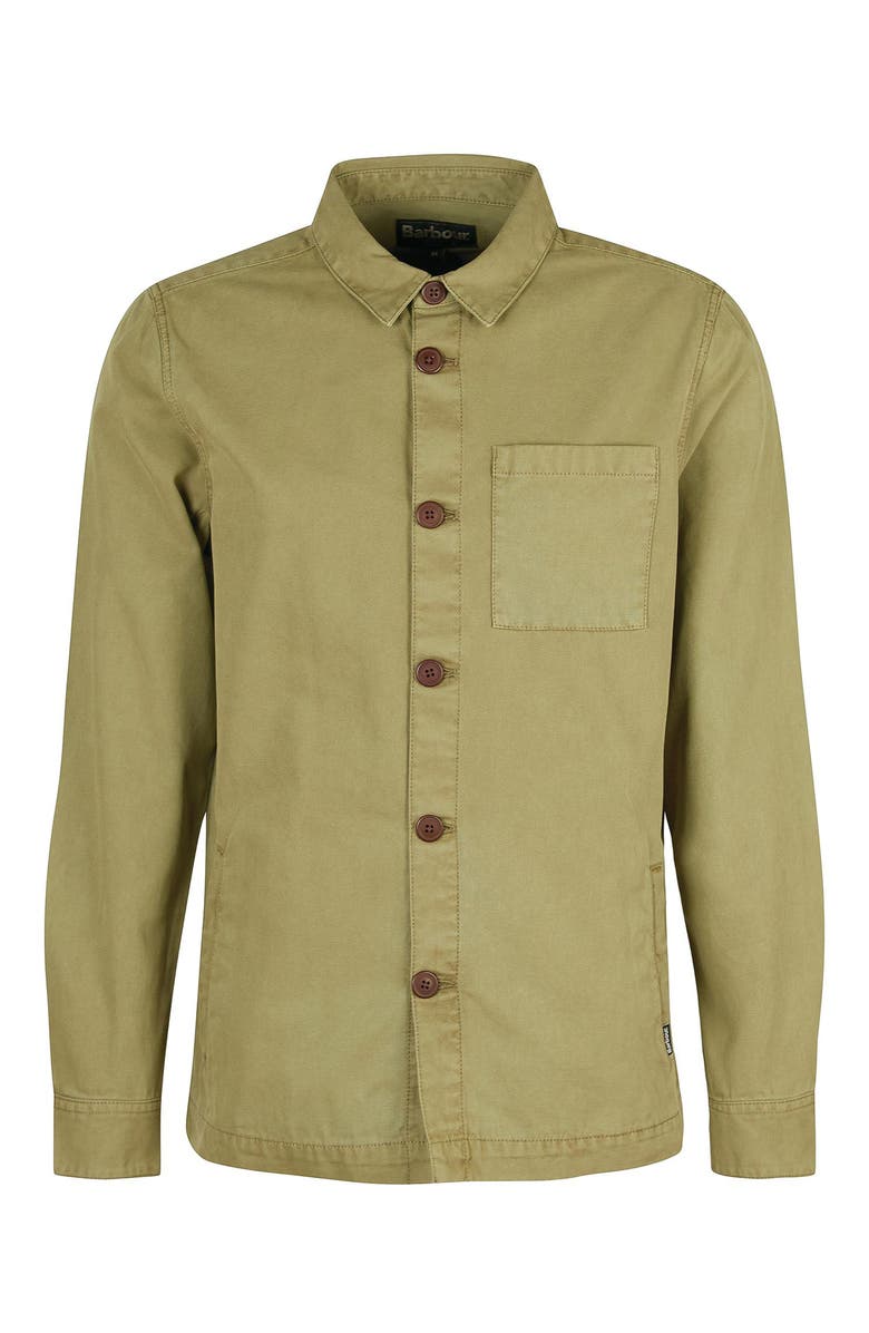 Barbour Washed Button-Up Overshirt, Alternate, color, 