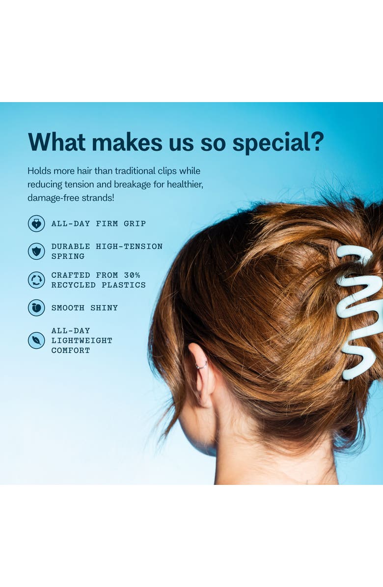 Gimme Beauty Medium Squiggle Claw Clip, Alternate, color, Black