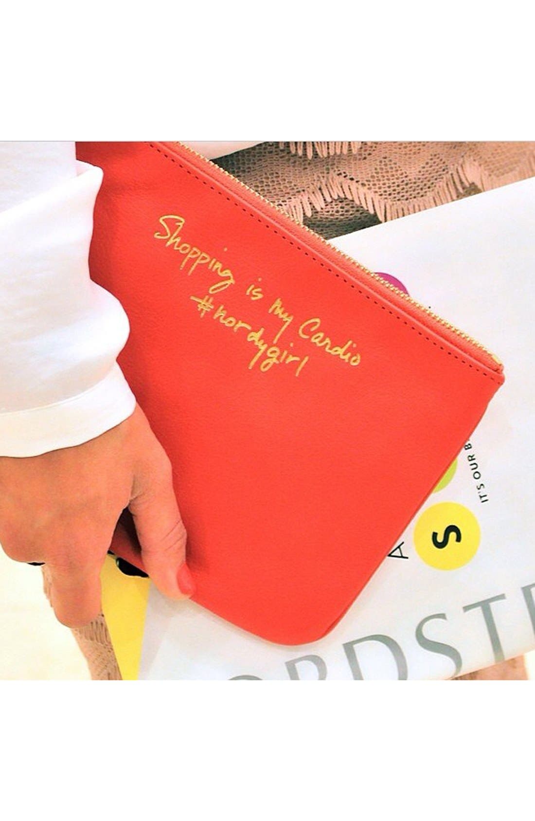 'Erin - Nordy Girl' Pouch, Alternate, color, POPPY RED