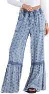 Billy T Drawstring Waist Tiered Denim Pants