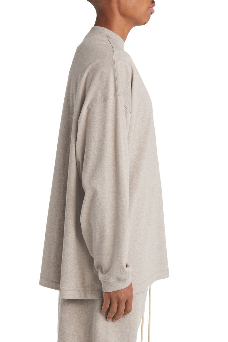 Essentials Long Sleeve Cotton T-Shirt, Alternate, color, CORE HEATHER