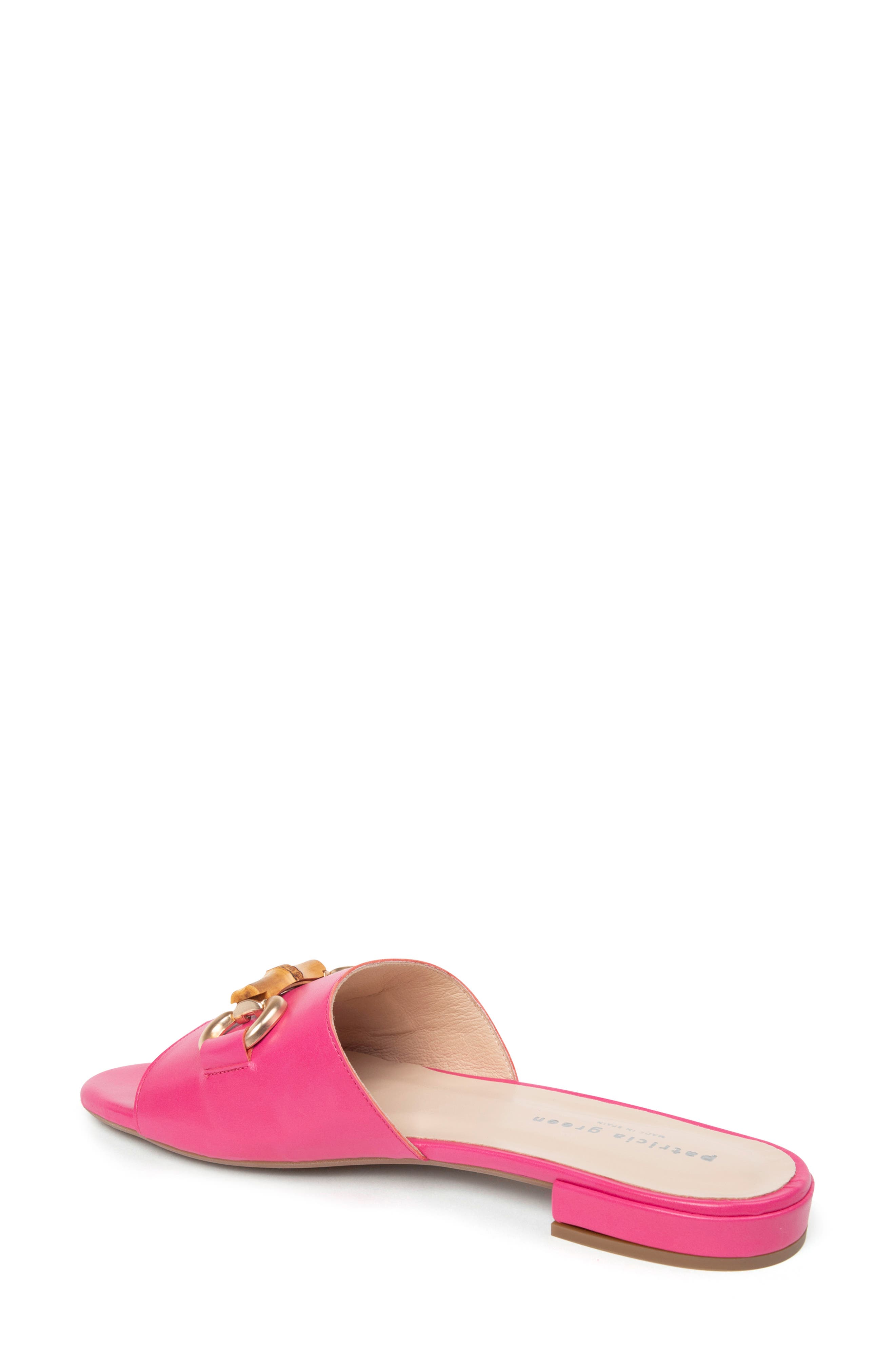 patricia green Charlie Slide Sandal, Alternate, color, Hot Pink Leather