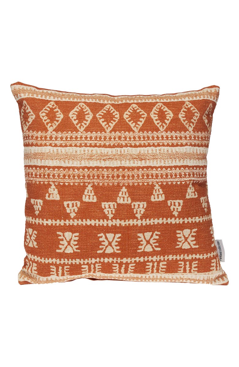 PARKLAND COLLECTION Geometric Cotton Accent Pillow, Main, color, Orange