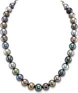 The Pearl Source 10-12mm Tahitian South Sea Pearl Multicolor Necklace