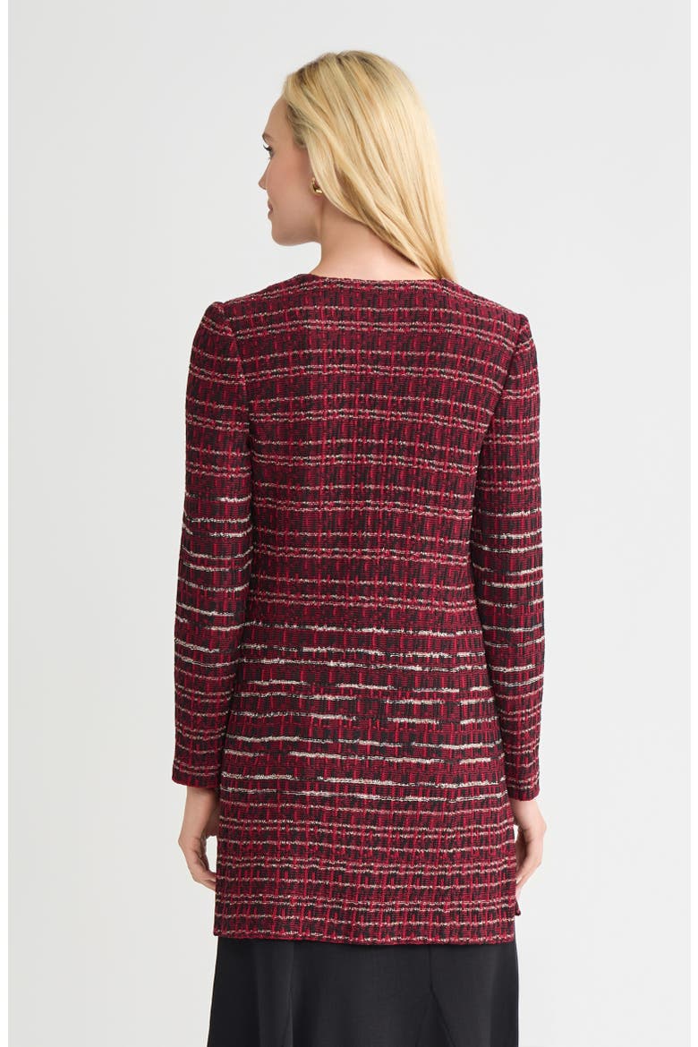 Heritage Multi-Stitch Knit Jacket, Alternate, color, Scarlet Red/Sand