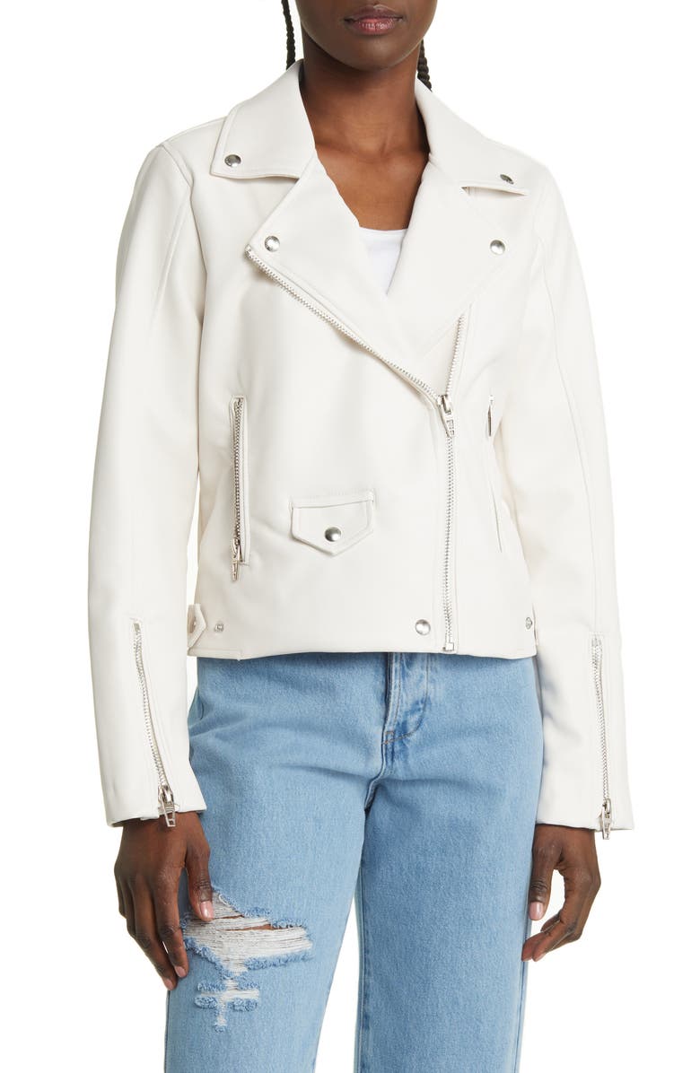 BLANKNYC Faux Leather Moto Jacket, Alternate, color,