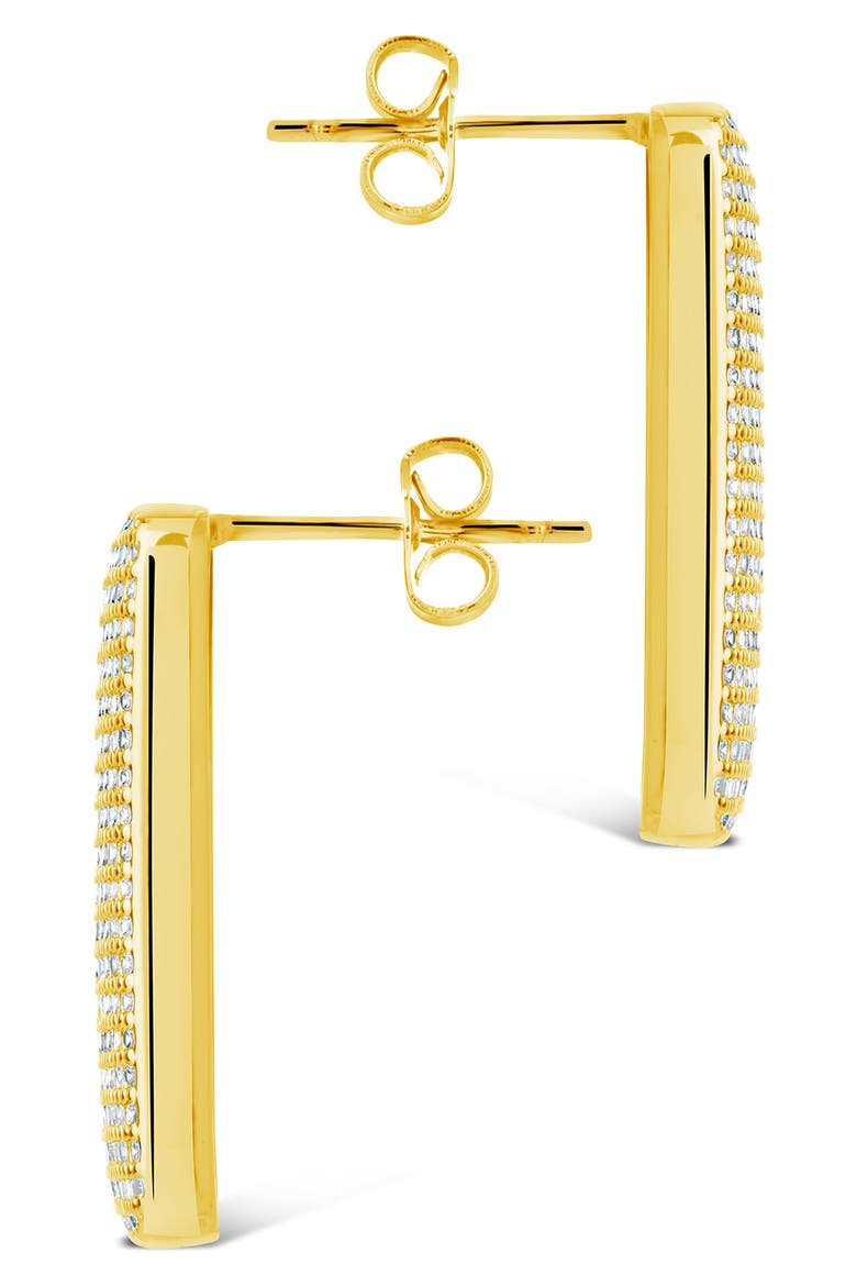Beignet Cubic Zirconia Stud Earrings, Alternate, color, GOLD
