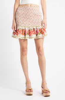 FARM Rio Floral Print Miniskirt