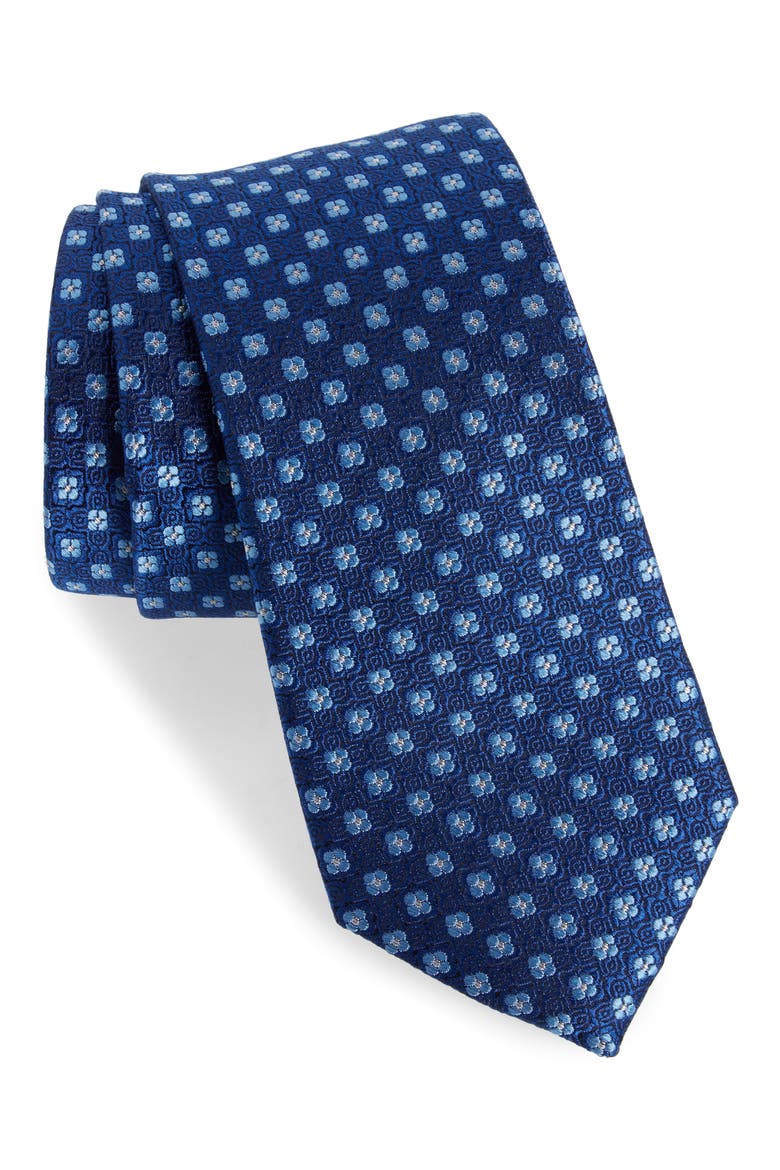 Nordstrom Alami Medallion Silk Tie, Main, color, NAVY