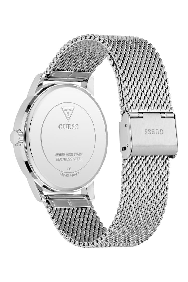 Chandler Mesh Strap Watch, 40mm, Alternate, color, SILVER TONE