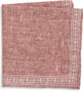 Eleventy Wool & Cotton Muslin Pocket Square