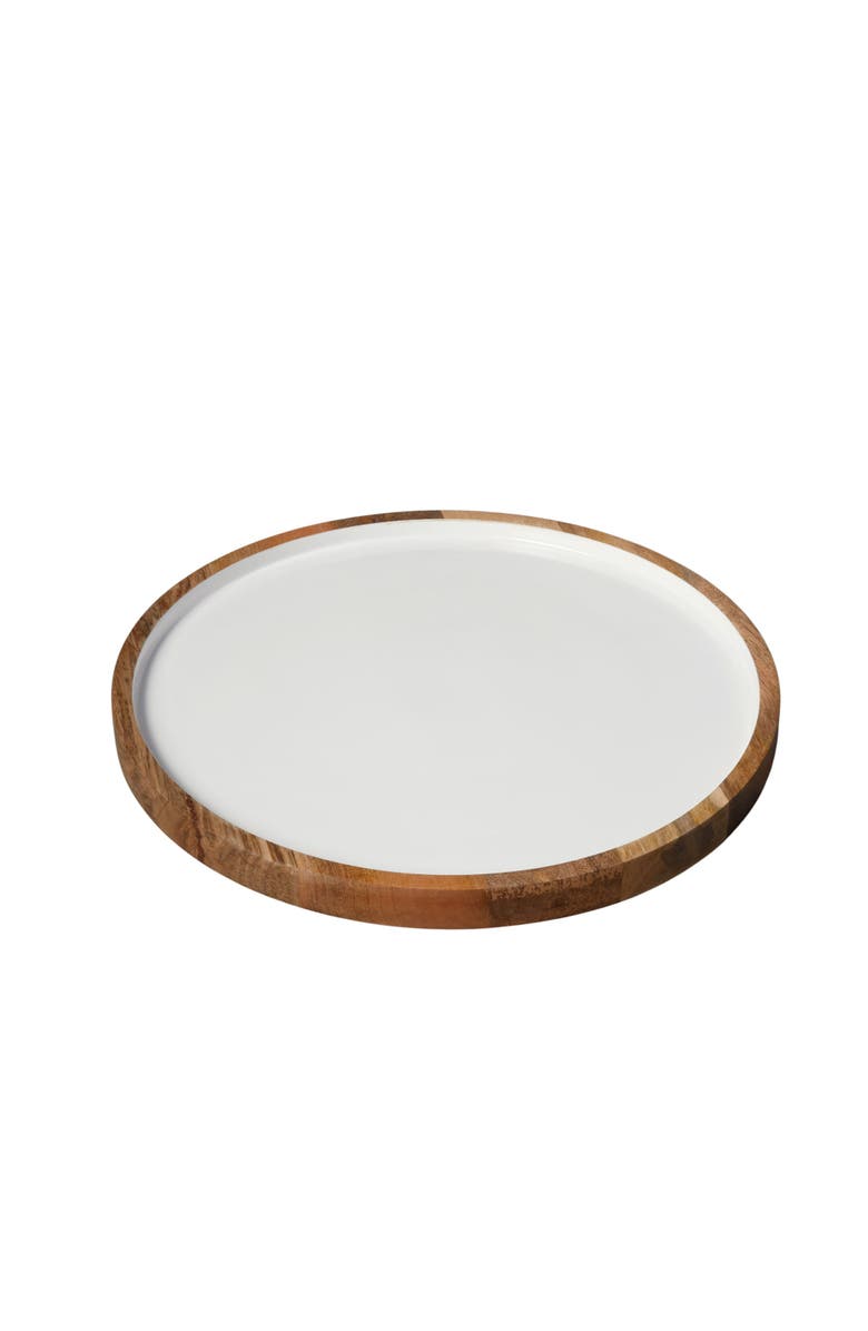 Be Home Madras Classic Round Platter, Main, color, Natural