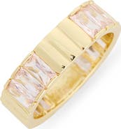 Covet Baguette Cubic Zirconia Band Ring