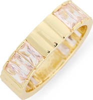 Covet Baguette Cubic Zirconia Band Ring