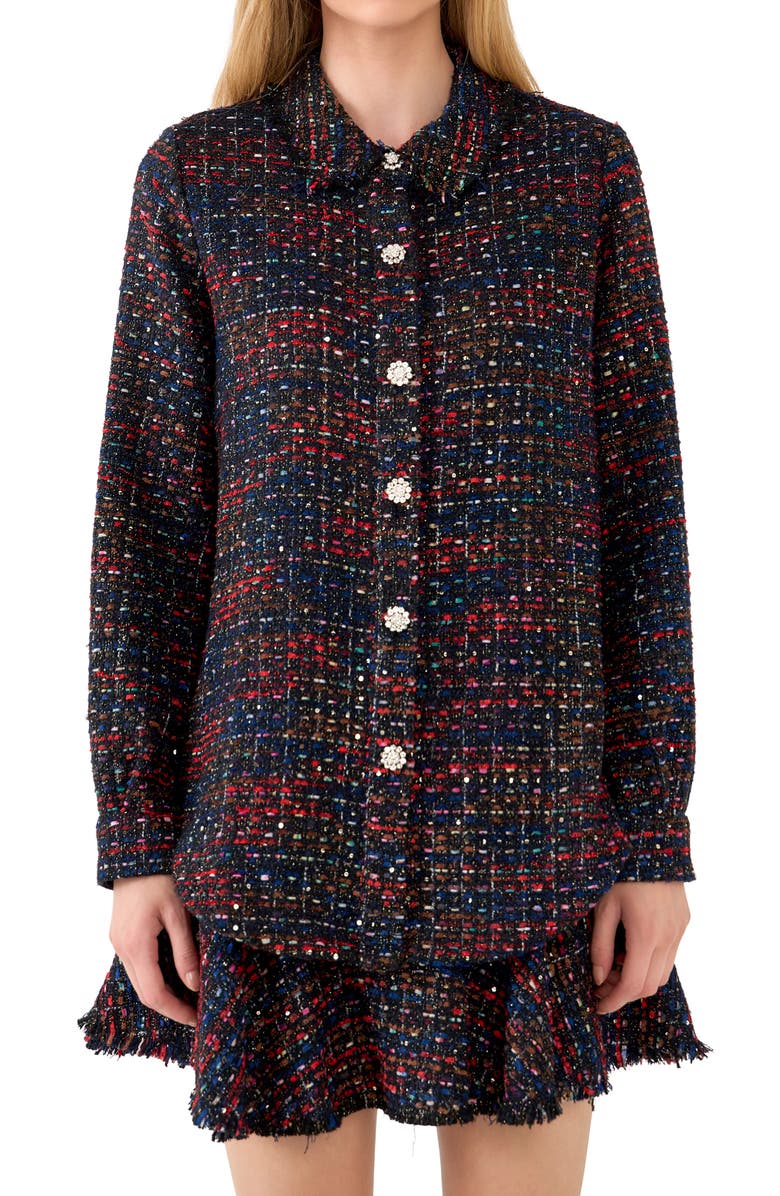 Grey Lab Tweed Shirt, Alternate, color,