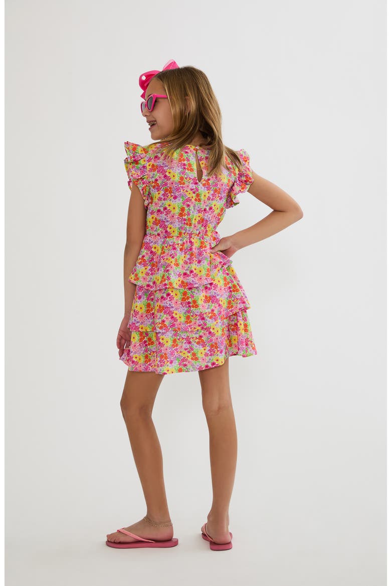 LITTLE HONEY DRESS, Alternate, color, NEON BOUQUET