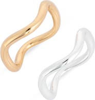 Leith 2-Pack Wavy Rings