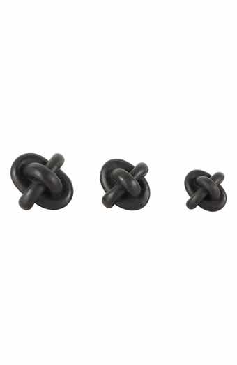 UMA Set of 3 Modern Knot Sculptures