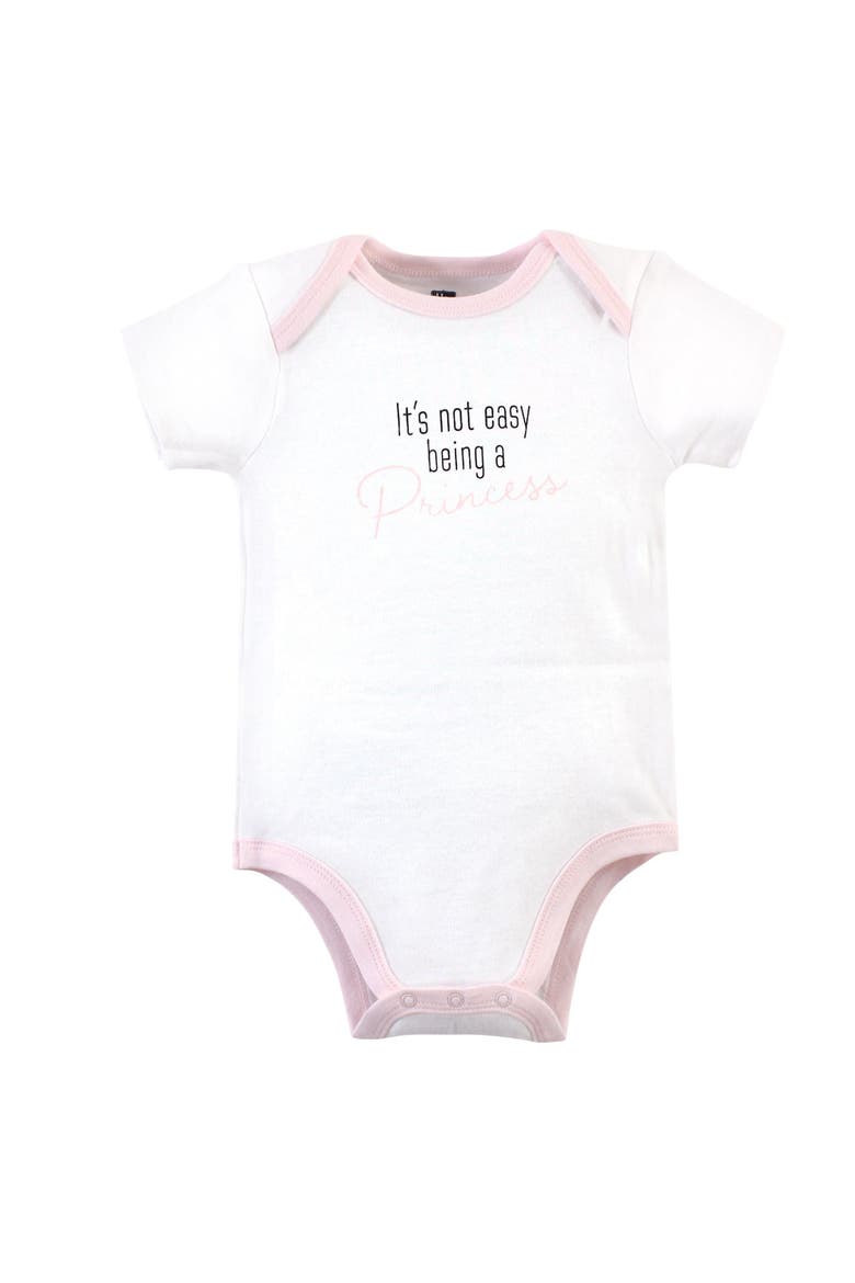 Triple Pack of Soft Cotton Bodysuits, Alternate, color, Pink Princess