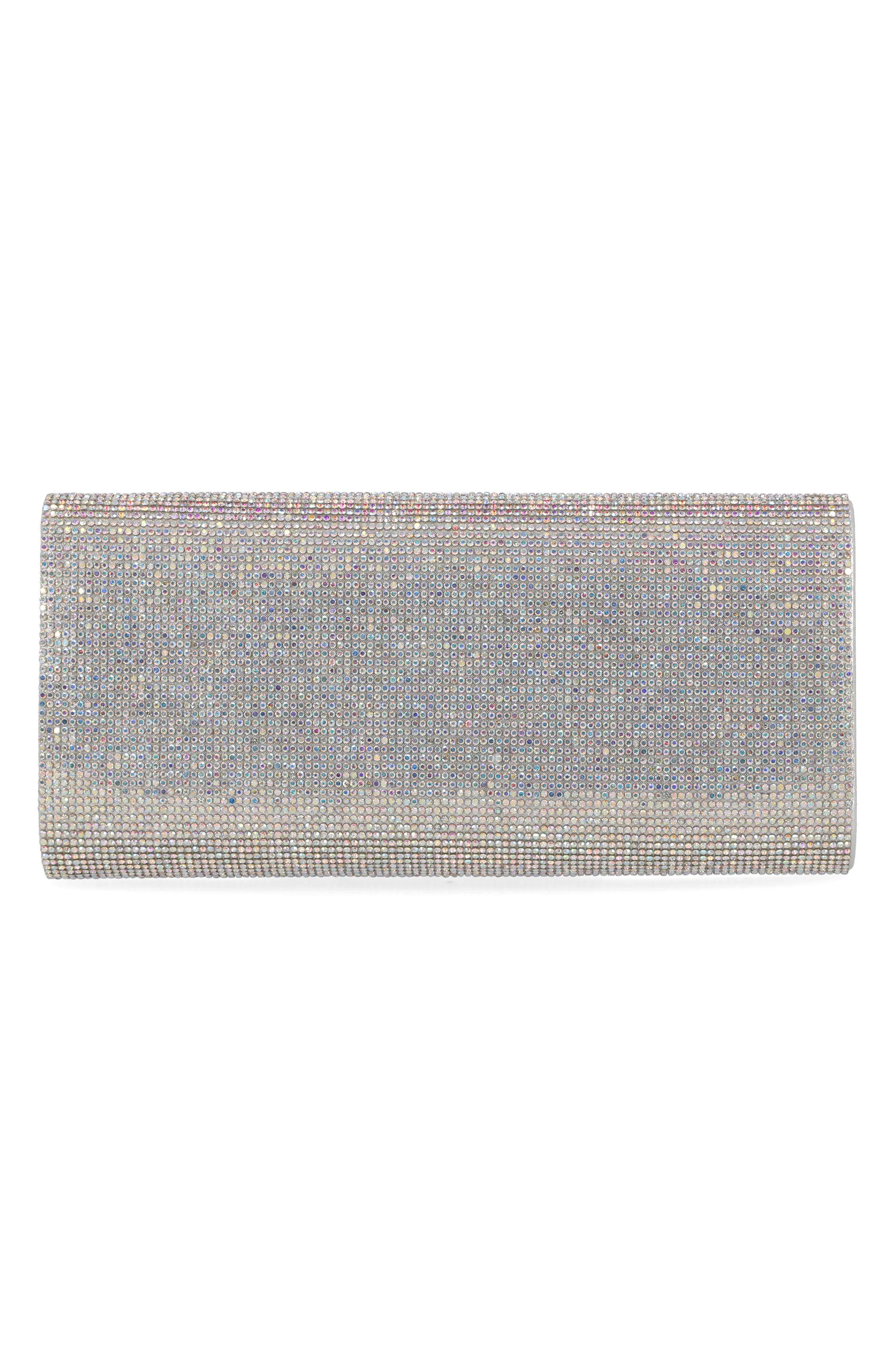 Jessica McClintock Cherrie Ombré Rhinestone Clutch, Alternate, color, 