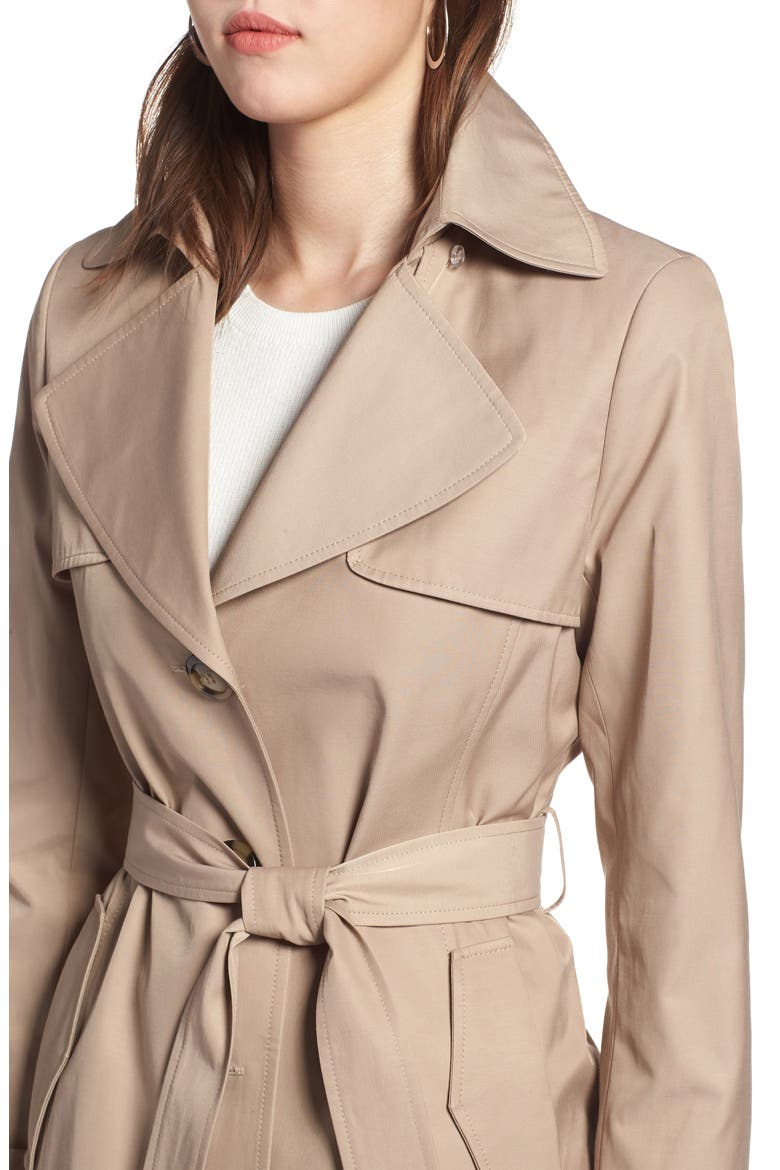Hooded Trench Coat, Alternate, color, KHAKI