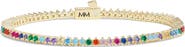 Melinda Maria Baby Not Your Basic Rainbow Tennis Bracelet
