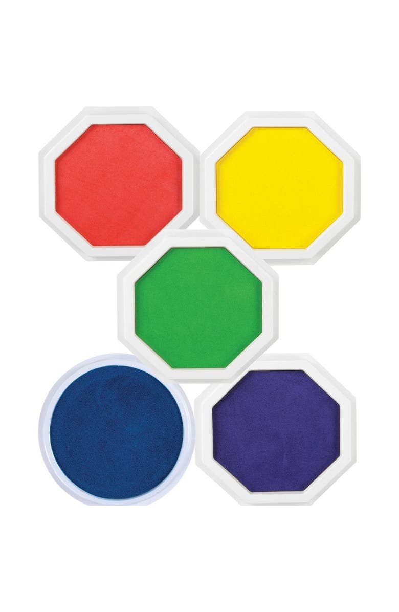 Kaplan Early Learning Company Jumbo Stamp Pads - Set of 5, Main, color, Multicolor