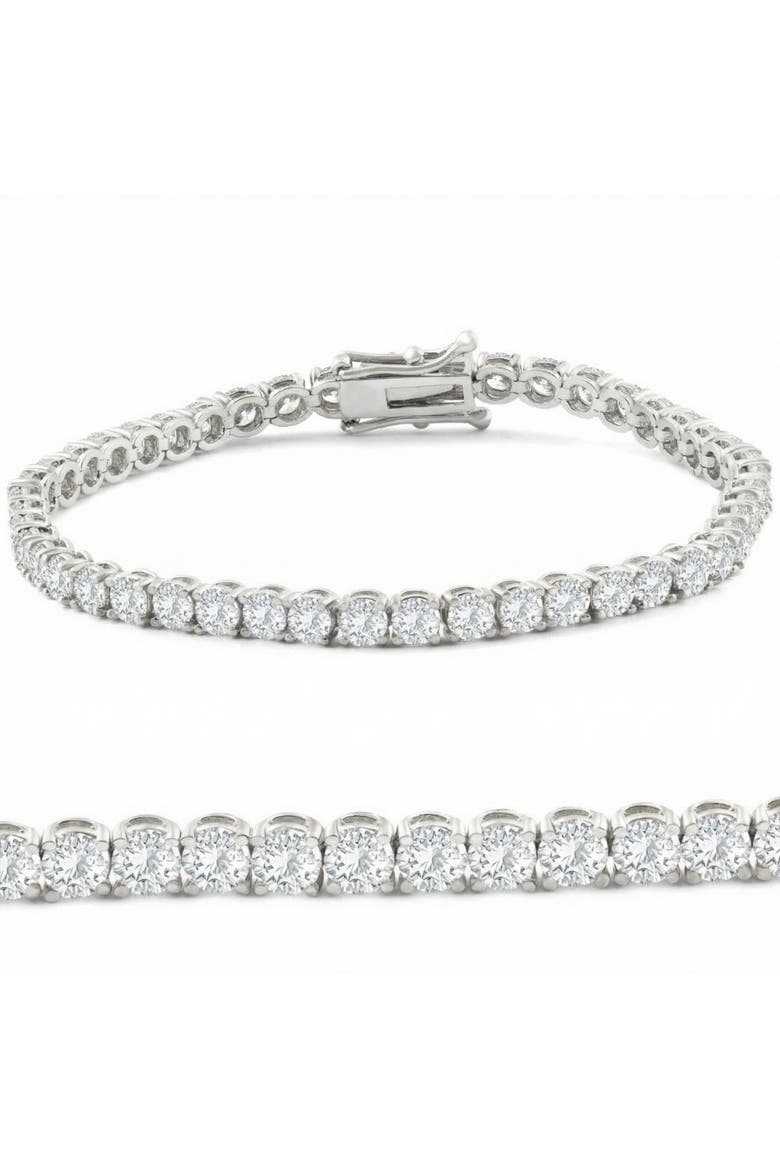 8.00Ct Diamond Tennis Bracelet 14k Gold Lab Grown 7", Main, color, 14k White Gold