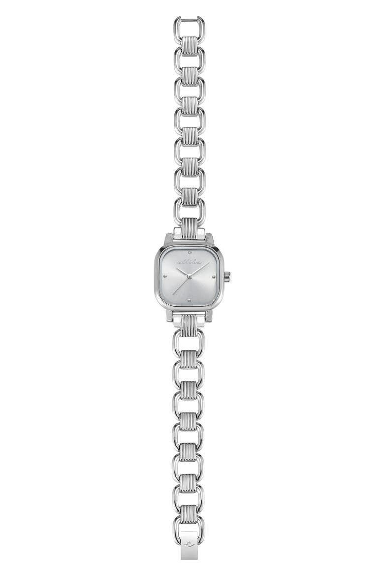 Classic Square Bracelet Watch, Alternate, color, SILVER