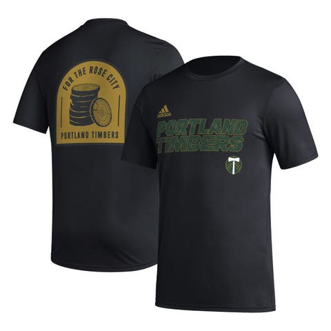 Men's adidas Black Portland Timbers Team Jersey Hook AEROREADY T-Shirt
