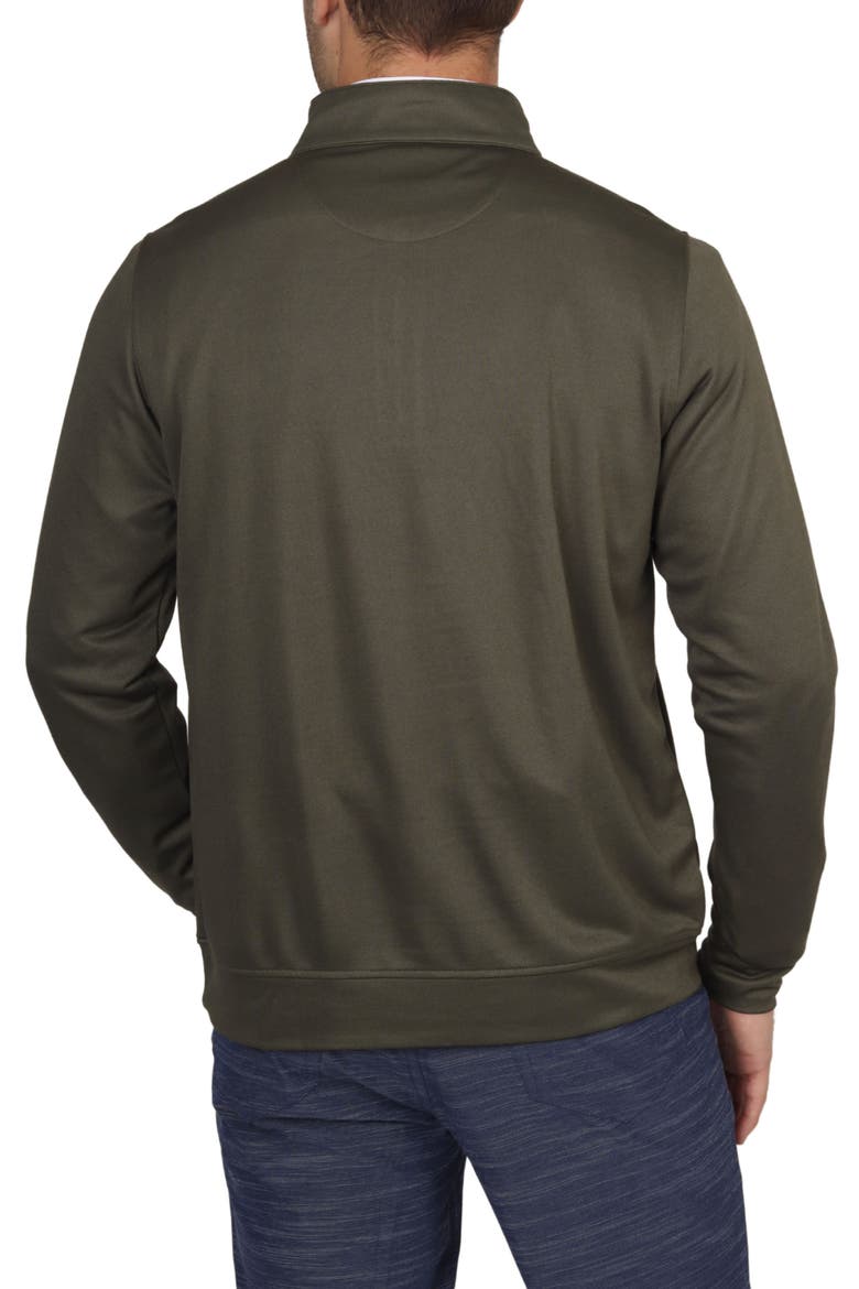 Solid & Mélange Modal Blend Quarter Zip Pullover, Alternate, color, OLIVE
