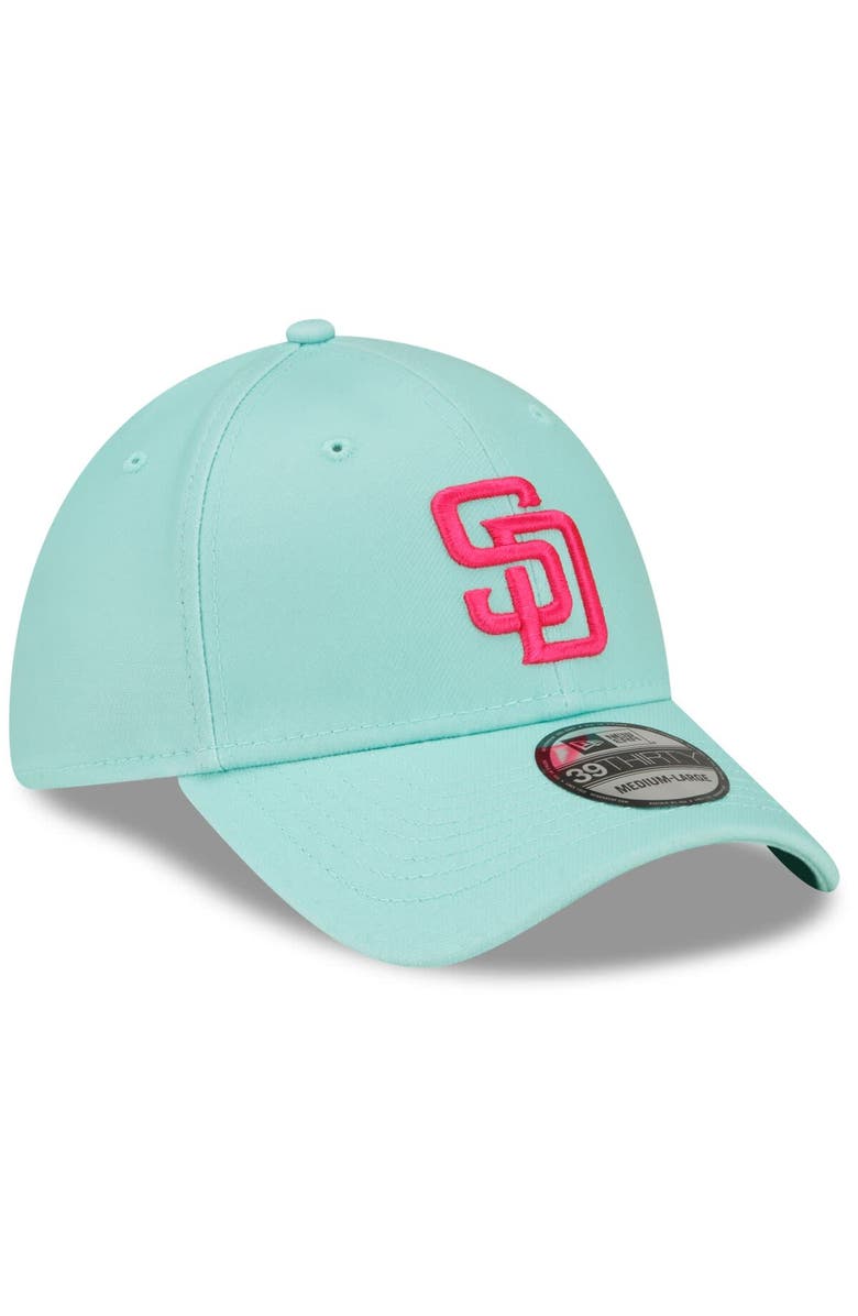 New Era Men's New Era Mint San Diego Padres 2022 City Connect 39THIRTY Flex Hat, Alternate, color,