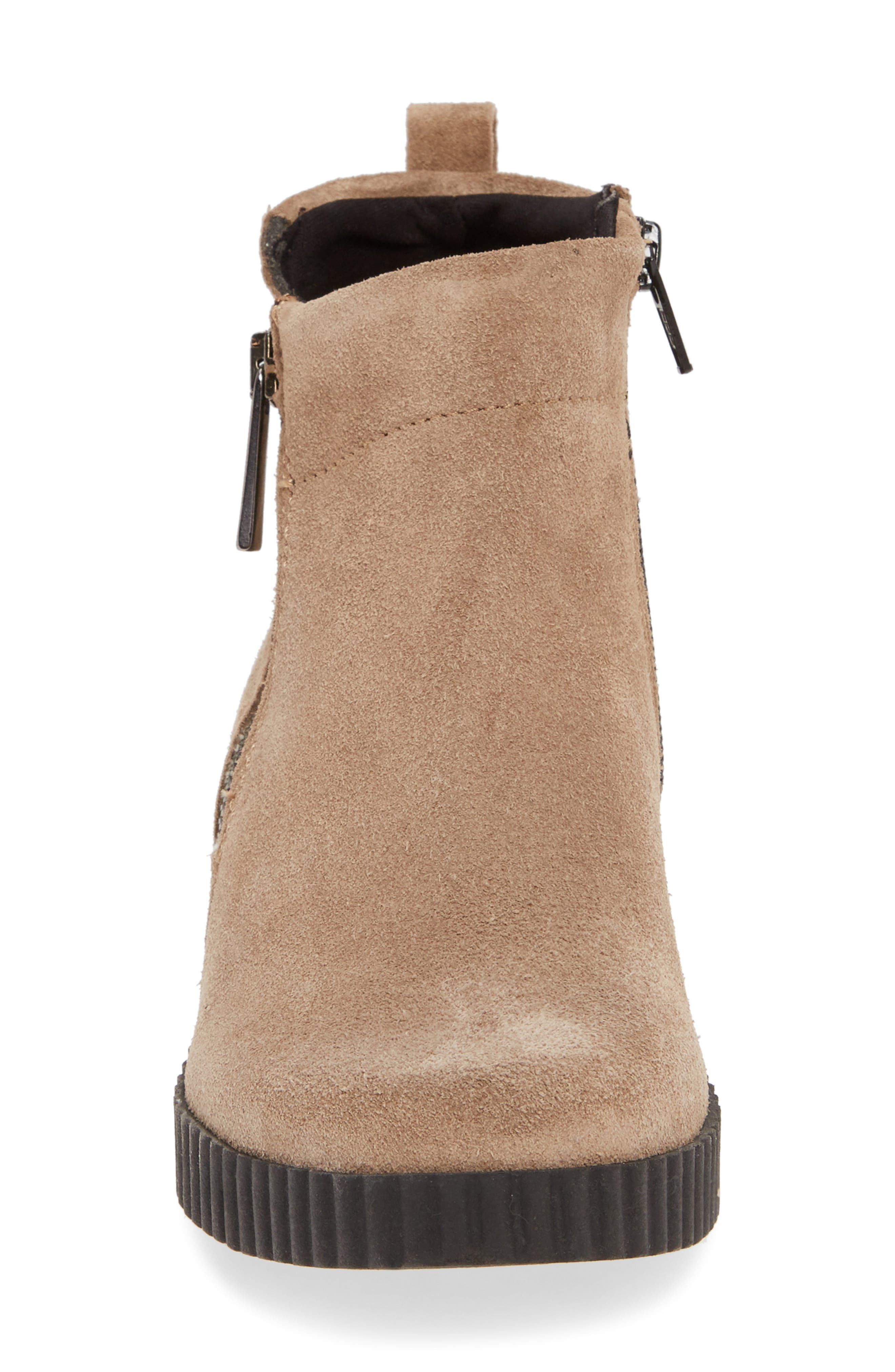 Easy Does It Wedge Bootie, Alternate, color, PEANUT SUEDE