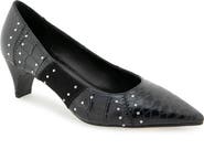 Reaction Kenneth Cole Mandy Croc Embossed Faux Leather Pump