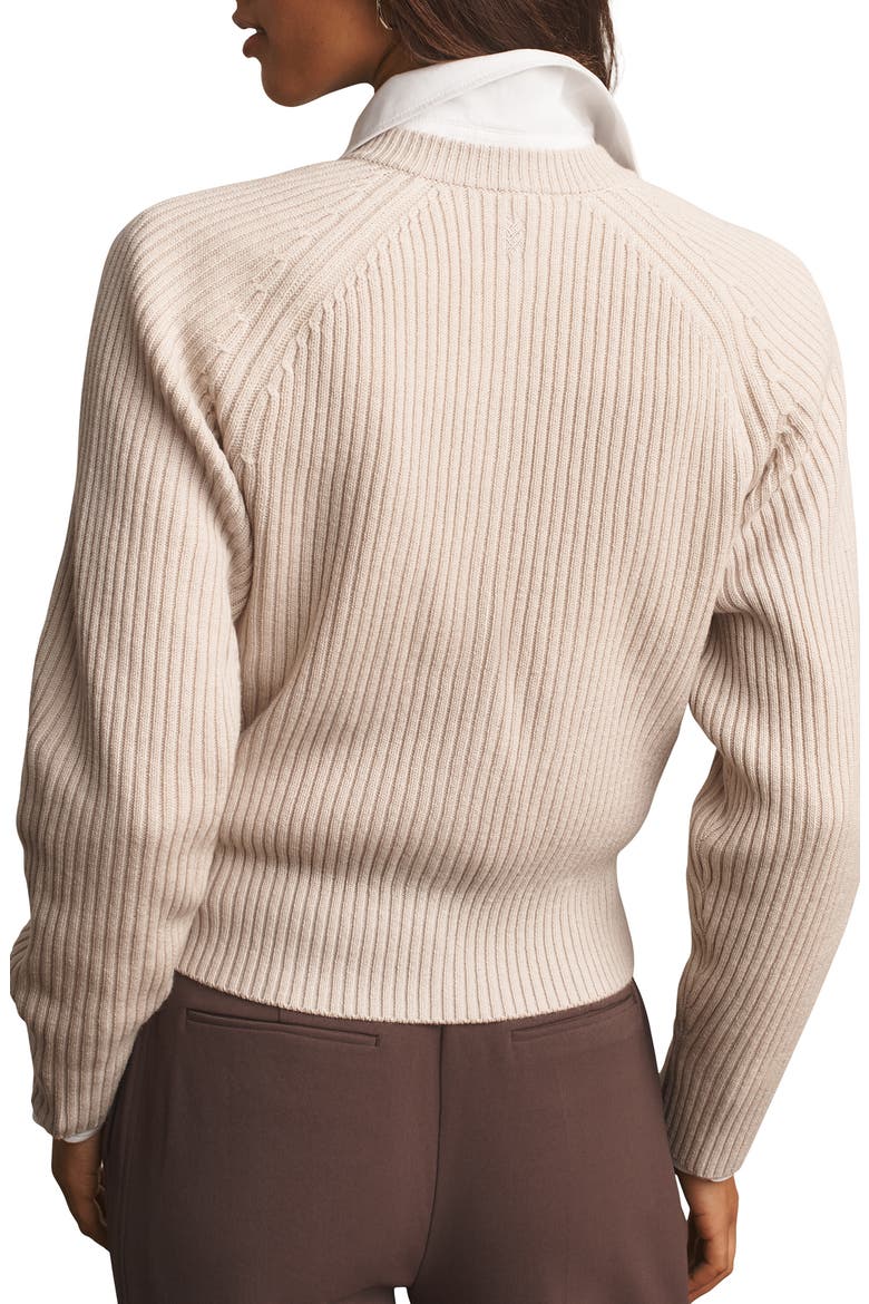 Wander Wool & Cashmere Cardigan, Alternate, color, BONE