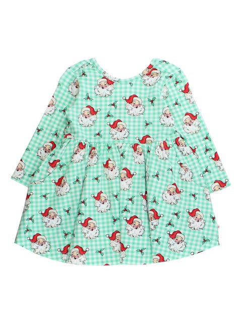 Knit Long Sleeve Twirl Dress (Little Kid))