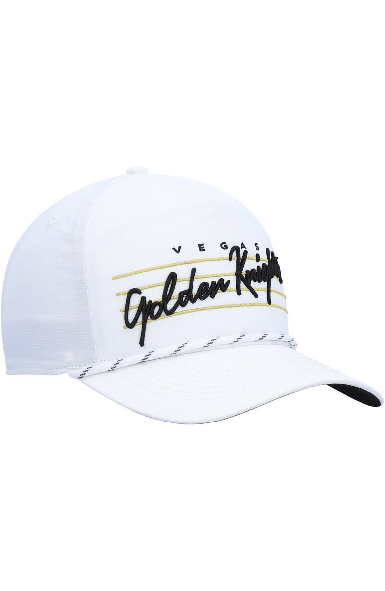 '47 Men's '47 White Vegas Golden Knights Downburst Hitch Snapback Hat, Alternate, color, White