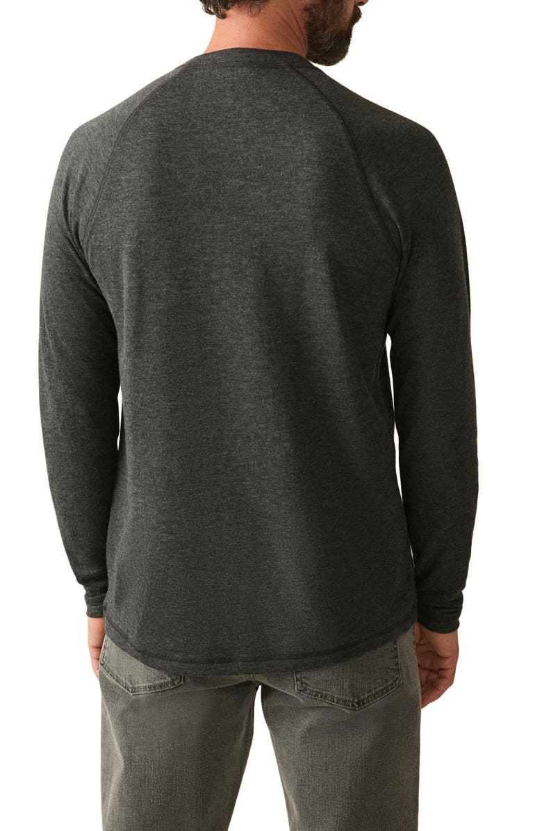 Faherty Cloud Long Sleeve Henley, Alternate, color, Charcoal Heather
