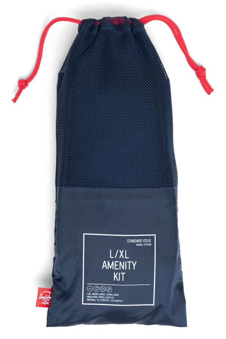 Travel Amenity Kit, Alternate, color, NAVY/ RED
