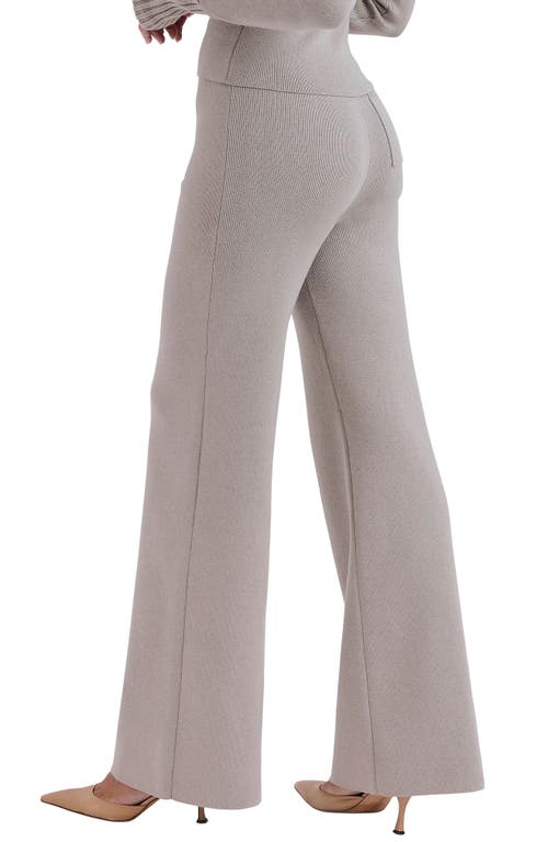 House Of Cb Womens Grey Hunter Straight-leg Cotton-blend Knitted Trousers In Grey